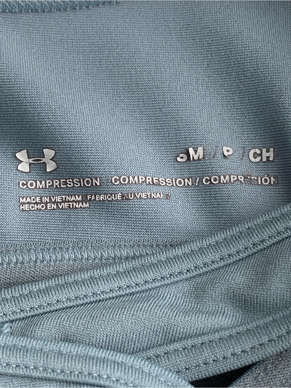 UNDER ARMOUR Women’s Blue Gray Compression Crossback Pullover Sports Bra Small